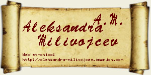 Aleksandra Milivojčev vizit kartica